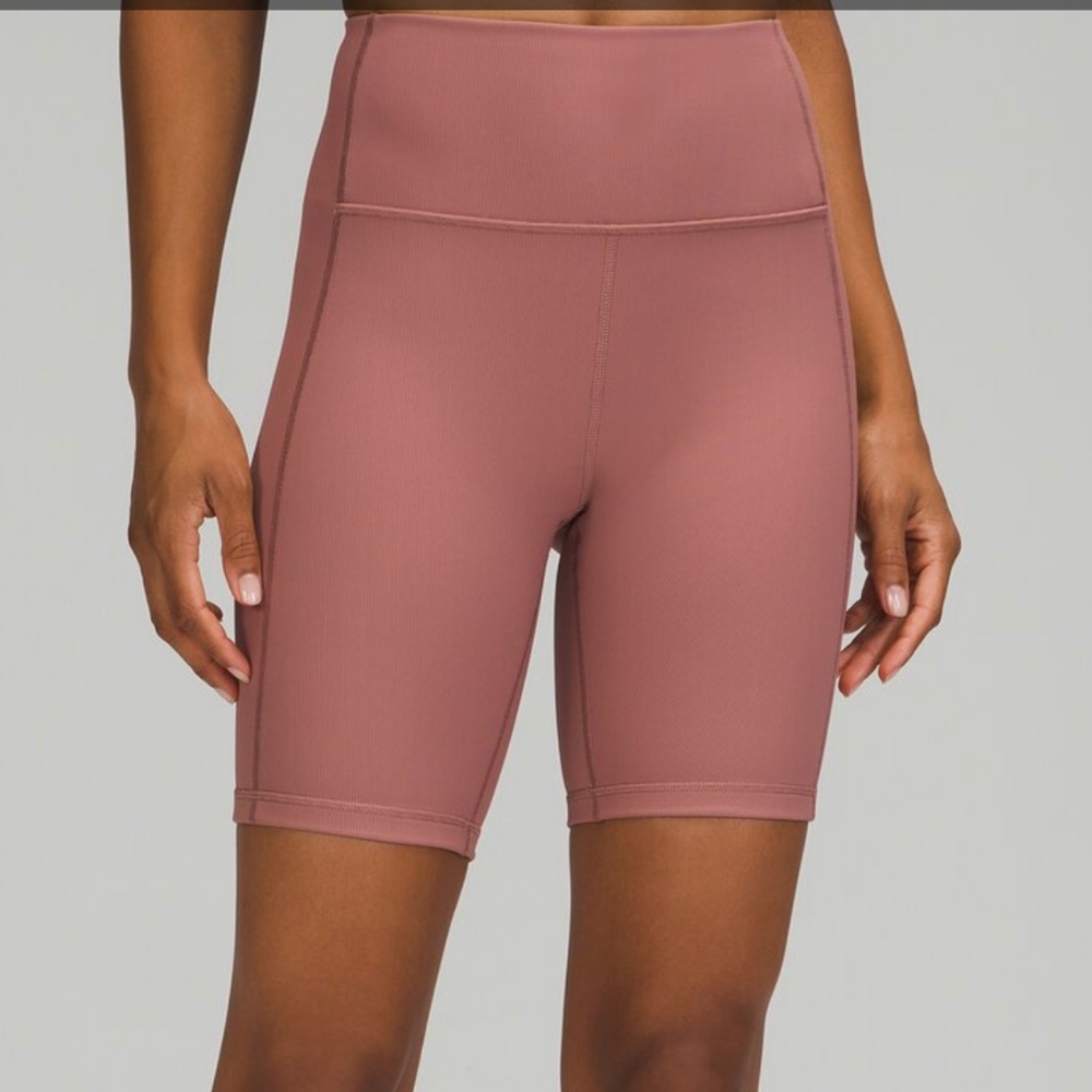 Textured lulu biker shorts